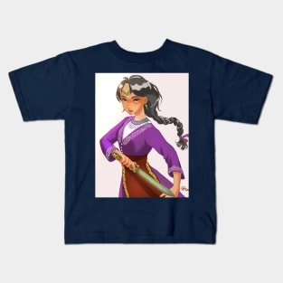 Warrior Girl Kids T-Shirt